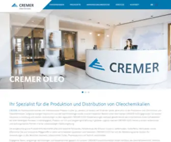 Cremeroleo.de(Your global oleo specialist) Screenshot