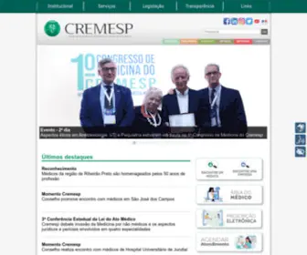 Cremesp.org.br(Conselho Regional de Medicina do Estado de São Paulo) Screenshot