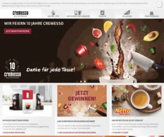 Cremesso.de(Das Kaffeekapselsystem Cremesso) Screenshot