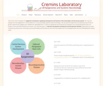 Creminslab.com(Cremins Laboratory) Screenshot