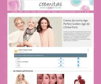 Cremitas.com(Revista digital sobre cosméticos y productos de belleza) Screenshot