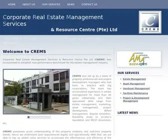 Crems.com.sg(Real Estate Management) Screenshot