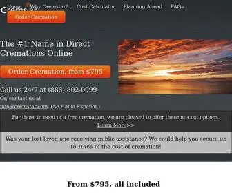 Cremstar.com(Affordable Direct Cremation with Cremstar) Screenshot