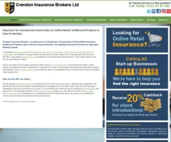 Crendoninsurance.co.uk(Commercial Construction & Online Retail Data Protection) Screenshot