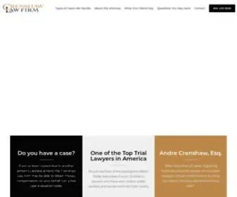 Crenshawlawfirm.com(Crenshaw Law Firm) Screenshot