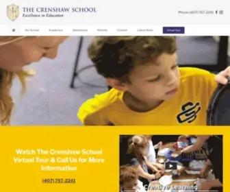 Crenshawschool.com(A Private College Preparatory School in Orlando Florida) Screenshot