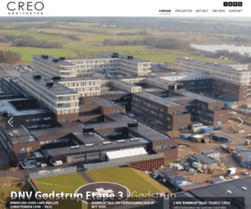 Creoarkitekter.dk(CREO ARKITEKTER A/S) Screenshot