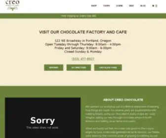 Creochocolate.com(Creo Chocolate) Screenshot