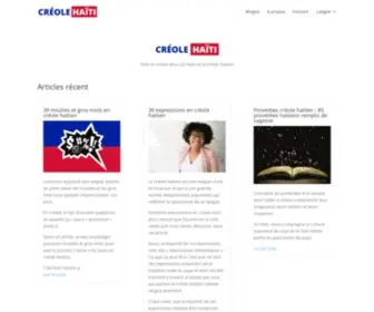 Creole-Haiti.com(Créole Haïti) Screenshot