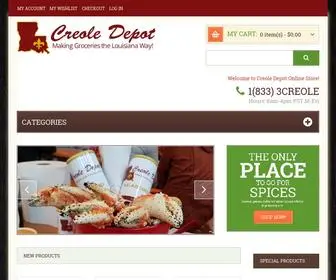 Creoledepot.com(Creole Depot) Screenshot