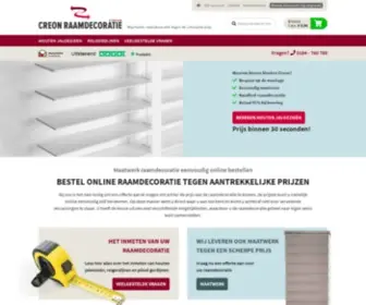 Creon-Raamdecoratie.nl(Houten jaloezieen) Screenshot