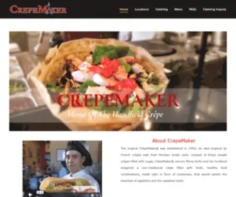 Crepemaker.com(HOME OF THE HANDHELD CREPE) Screenshot