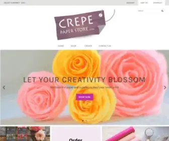 Crepepaperstore.com(Crepe Paper Store) Screenshot