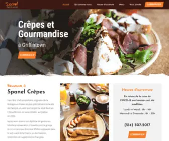 Creperiespanel.ca(Crêperie Spanel) Screenshot