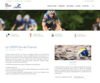 Creps-IDF.fr(CREPS Île) Screenshot