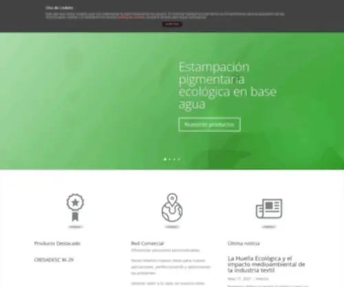 Cresa.info(Textile Chemicals Cresa) Screenshot