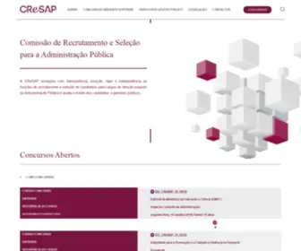 Cresap.pt(Comissão de Recrutamento e Seleção para a Administração Pública) Screenshot