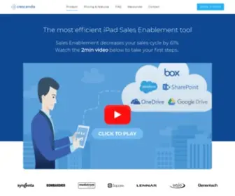 Crescendoapp.com(Mobile Sales Enablement Tool) Screenshot