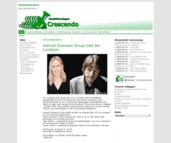 Crescendomusik.se(Musikföreningen Crescendo) Screenshot