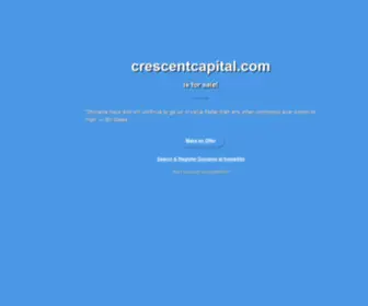 Crescentcapital.com(Investment bank) Screenshot