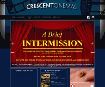 Crescentcinemas.com(Crescent Cinemas) Screenshot