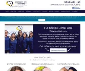 Crescentcitydentists.com(Crescent City Dentists) Screenshot
