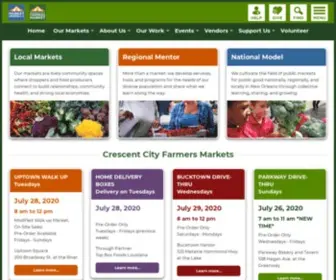 Crescentcityfarmersmarket.org(Market Umbrella) Screenshot