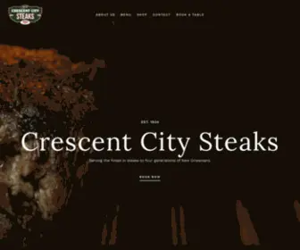 Crescentcitysteaks.com(Crescent City Steaks) Screenshot