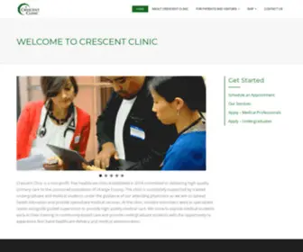 Crescentclinicoc.org(Muslims for Humanity) Screenshot