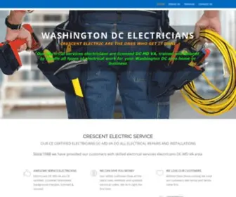 Crescentelectricservice.com(Electrician DC) Screenshot