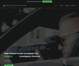 Crescentinvestigation.com(Private Investigator in New Orleans) Screenshot