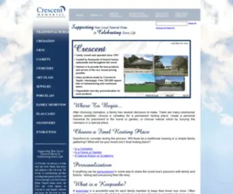 Crescentmemorial.com(Funeral Home) Screenshot