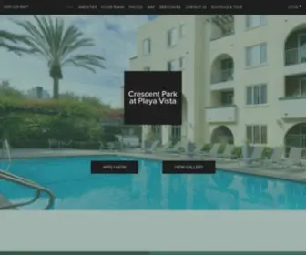 Crescentparkatplayavista.com(Luxury Apartments in Los Angeles) Screenshot