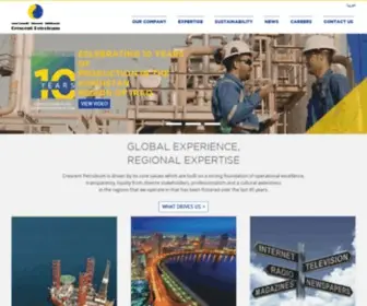 Crescentpetroleum.com(Crescent Petroleum was founded in 1971.Crescent Petroleum) Screenshot