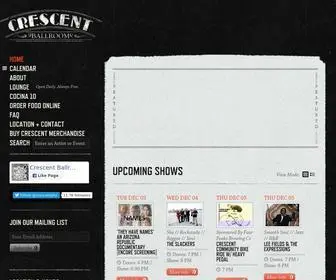 Crescentphx.com(Crescent Ballroom) Screenshot