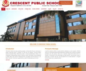 Crescentpublicschool.in(Crescent Public School) Screenshot