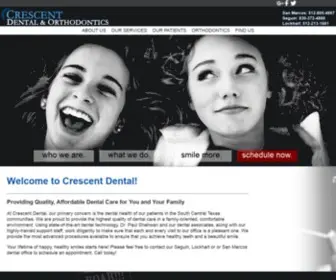 Crescentsmiles.com(Crescent Dental & Orthodontics) Screenshot