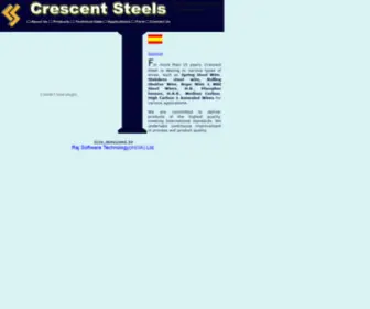 Crescentsteels.com(Crescent steels) Screenshot