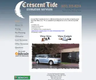 Crescenttide.com(CRESCENT TIDE CREMATION SERVICES) Screenshot