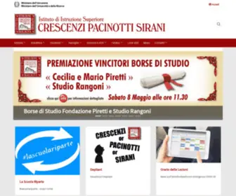 Crescenzipacinotti.it(Istituto di Istruzione Superiore Crescenzi Pacinotti Sirani) Screenshot