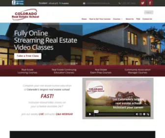 Creschool.com(Colorado Real Estate School) Screenshot