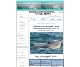 Cresli.org(Coastal Research and Education S) Screenshot