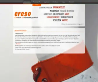 Creso-Online.de(CRESO Creative Sozialarbeit gGmbH) Screenshot