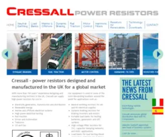 Cressall.com(Cressall power resistors for industrial applications) Screenshot