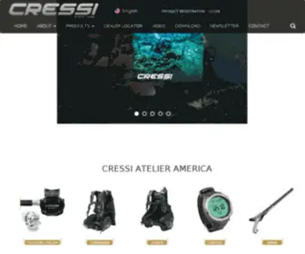 Cressi-Sub.it(Cressi professional scuba diving equipment gear computer regulator octopus wetsuit mask fin spearfishing) Screenshot