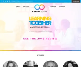 Cresstcon.org(CRESST CON 2018) Screenshot
