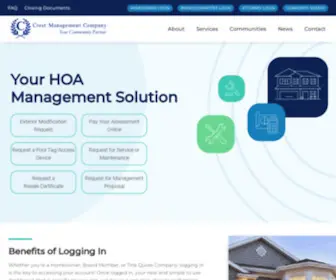 Crest-Management.com(HOA Management Company) Screenshot
