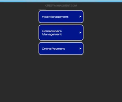 Crest-Managment.com(Crest Managment) Screenshot