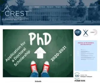 Crest.fr(Center for Research in Economics and Statistics) Screenshot