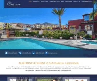 Crest850.com(Crest 850) Screenshot